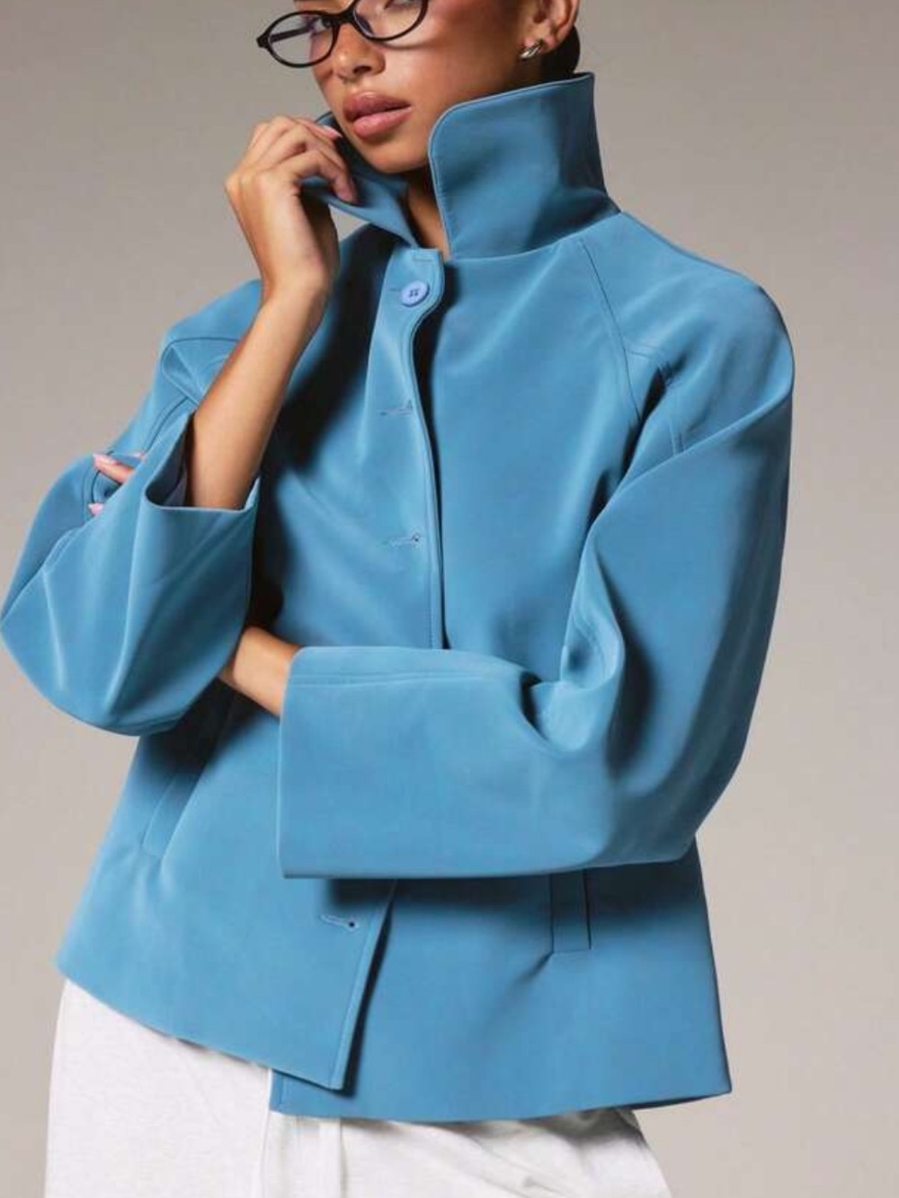 Women's Loose Casual Faux Leather PU Jacket For Fall Winter,Regular Fit